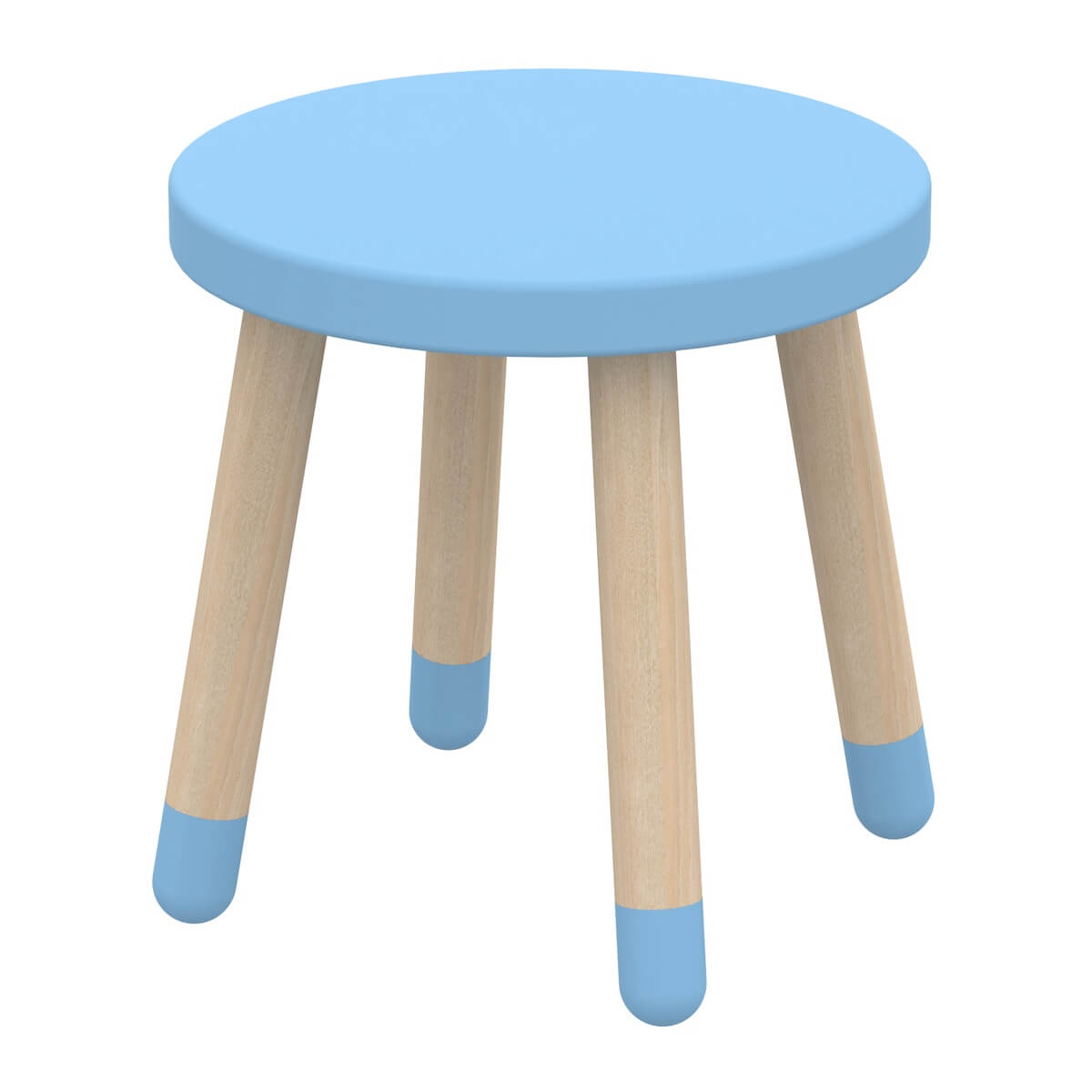 Kinderhocker 30cm DOTS Flexa Esche-blue skies