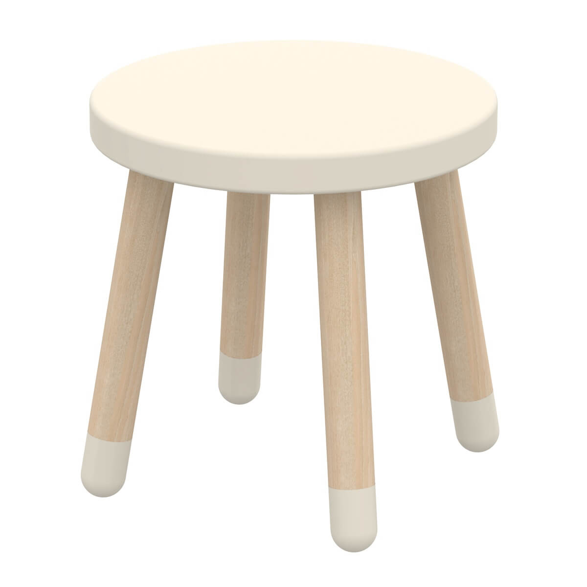 Kinderhocker 30cm DOTS Flexa Esche-cream