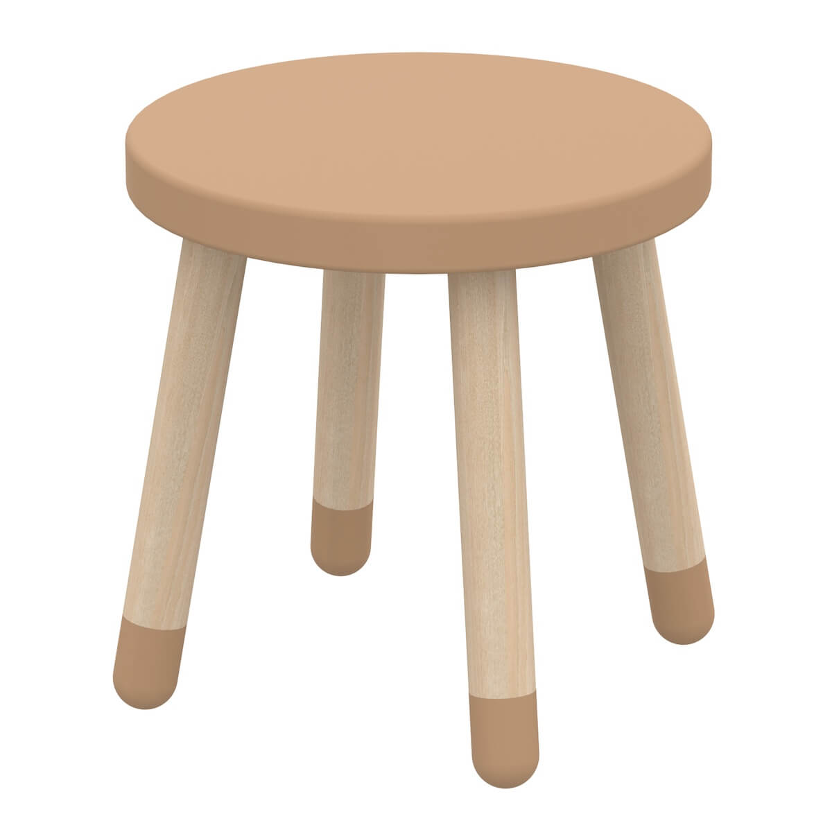 Kinderhocker 30cm DOTS Flexa Esche-Latte