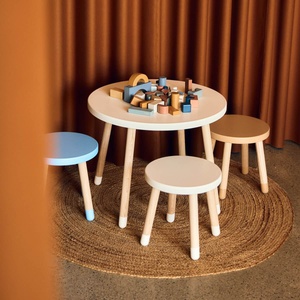 Kinderhocker 30cm DOTS Flexa Esche-Latte