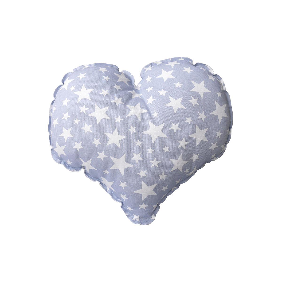 Kinderkissen herz STARS Abitare Kids Hell blau