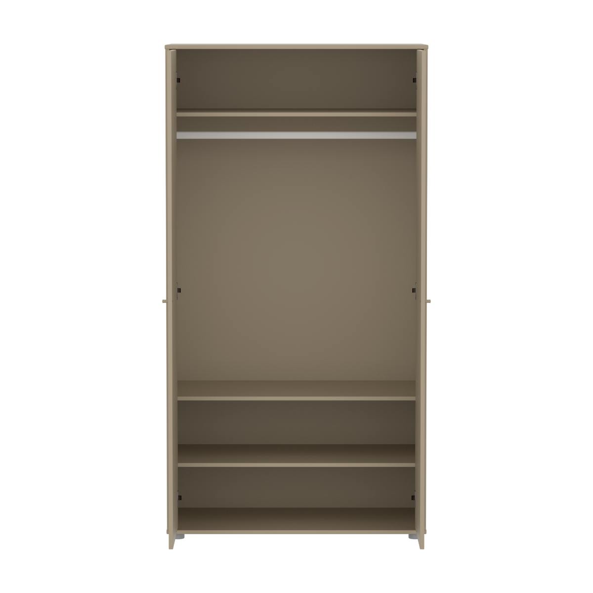 Kinderschrank 2 Türen mit Fußteil SAGA FLEXA Eiche Hafer