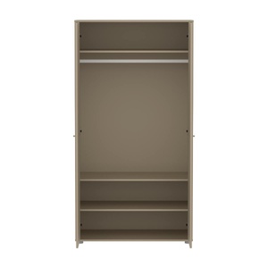 Kinderschrank 2 Türen Rillen mit Fuß SAGA FLEXA Hafer Eiche