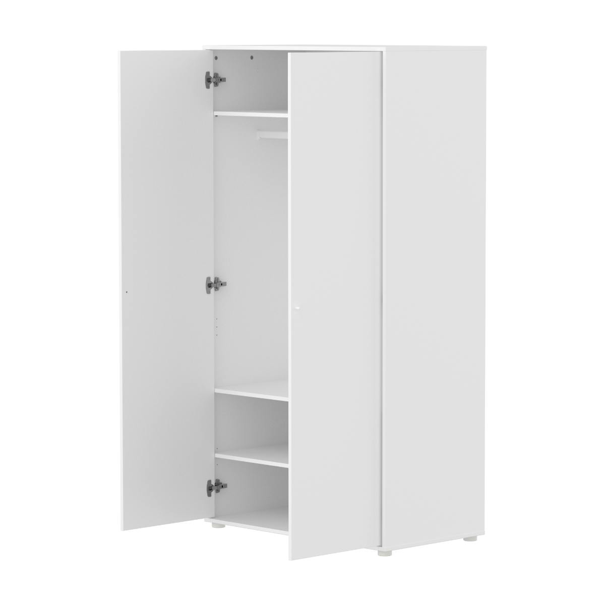 Kinderschrank 2-türig SAGA FLEXA weiß Eiche