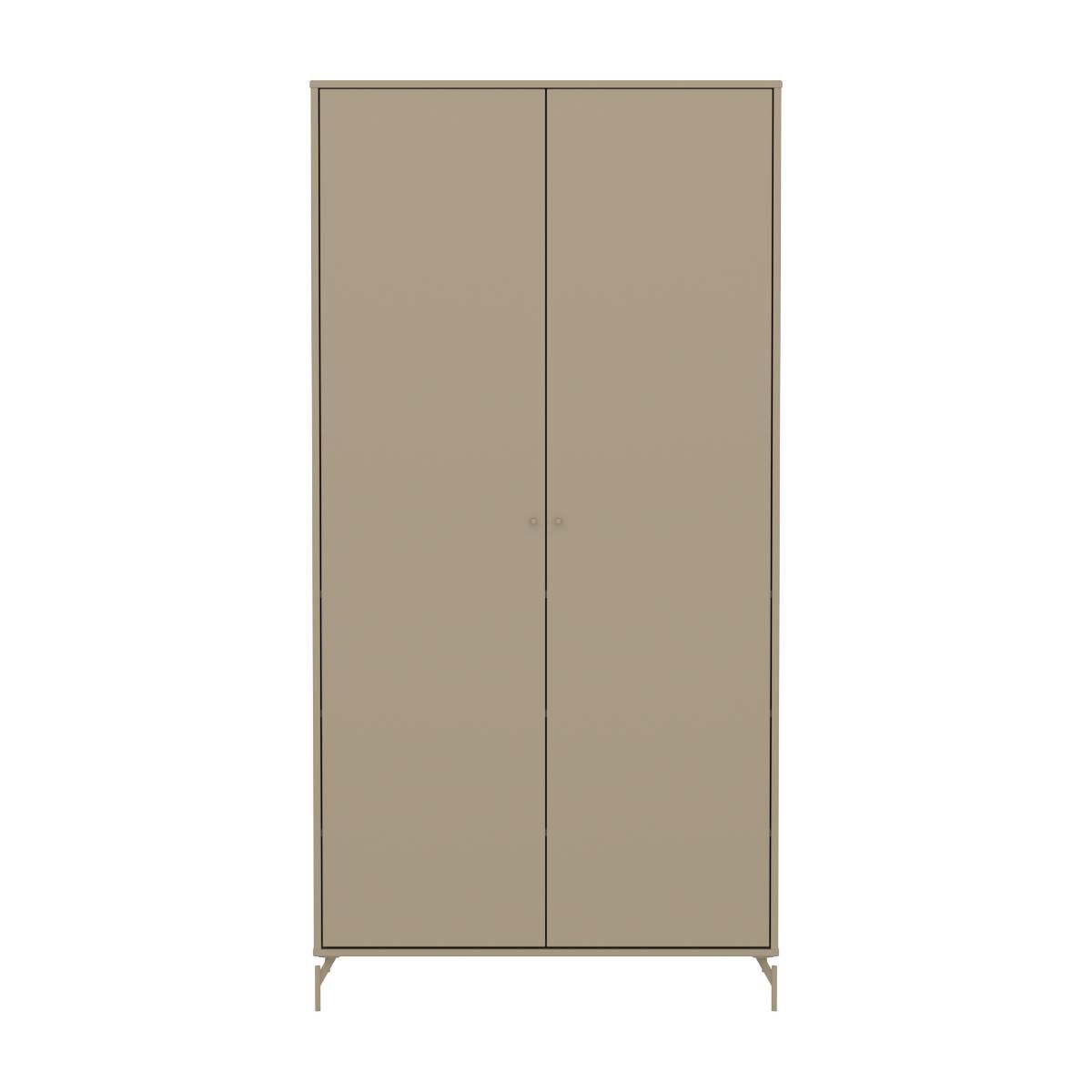 Kinderschrank mit 2 Türen und Fußteil SAGA FLEXA Hafer