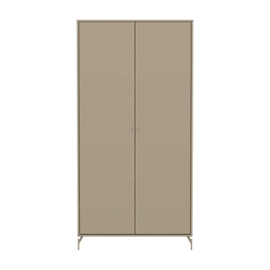 Kinderschrank mit 2 Türen und Fußteil SAGA FLEXA Hafer