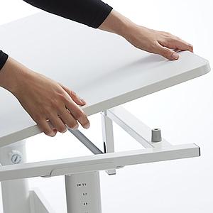 Kinderschreibtisch höhenverstellbar EVO Flexa weiß