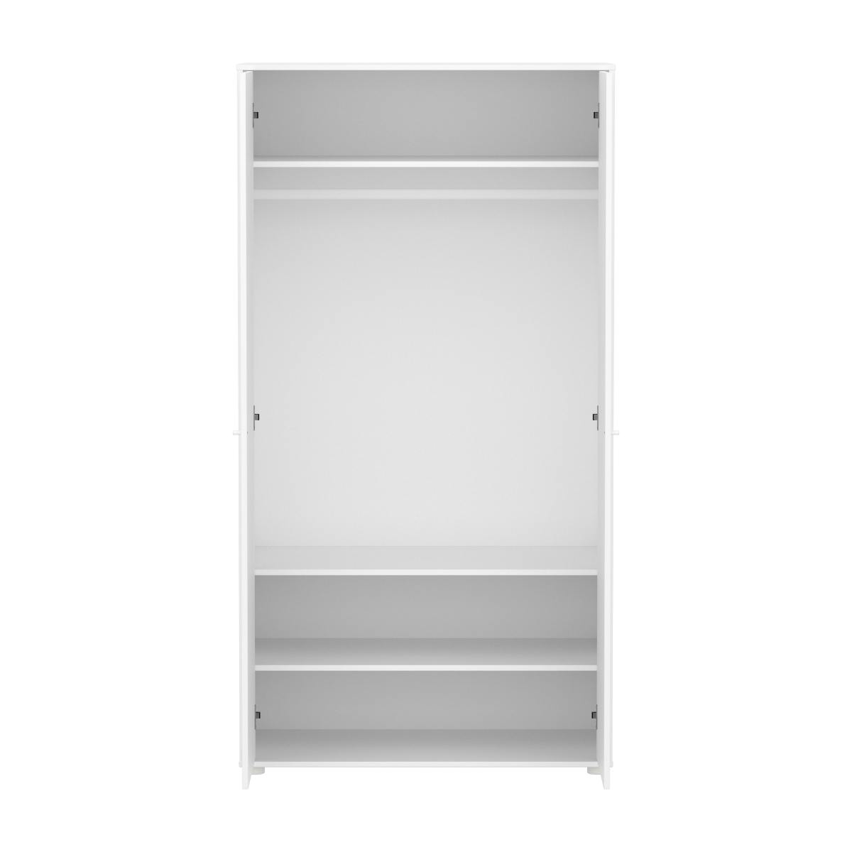 Kinderschreibtisch mit 2 Türen und Klappe SAGA FLEXA blanc oat