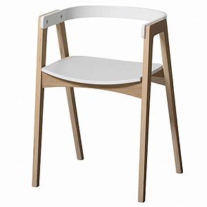 Kinderschreibtisch-Stuhl 72,6 cm WOOD Oliver Furniture weiß-Eiche