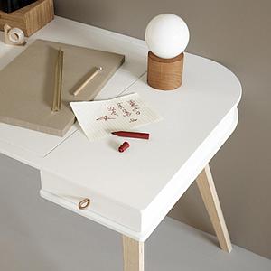 Kinderschreibtisch-Stuhl 72,6 cm WOOD Oliver Furniture weiß-Eiche