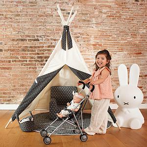 Kindersessel STARS grau 