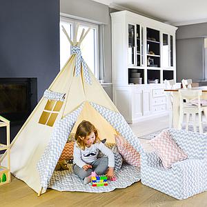 Kindersessel ZIG ZAG Abitare Kids Hell blau