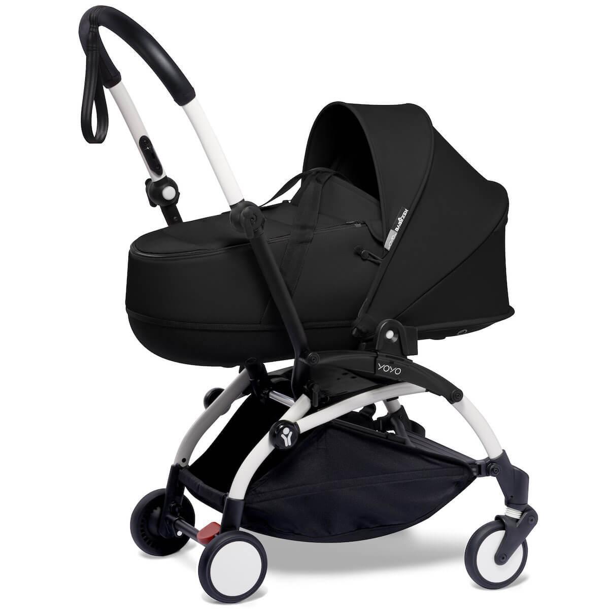 Kinderwagen BABYZEN YOYO² komplett 0+/6+ und Wanne weißschwarz