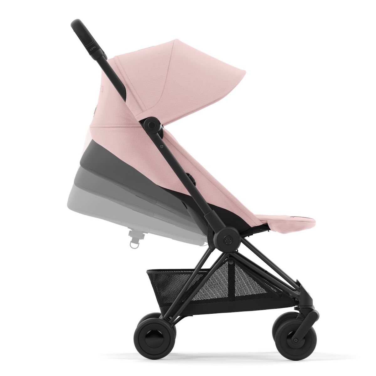 Kinderwagen COŸA Cybex Matt Black-Peach Pink
