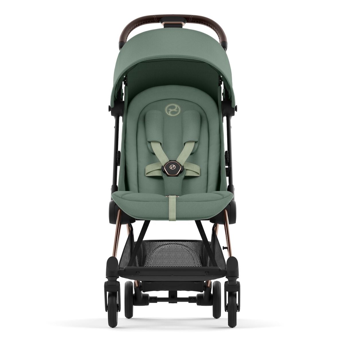 Kinderwagen COŸA Cybex Rosegold-Leaf Green