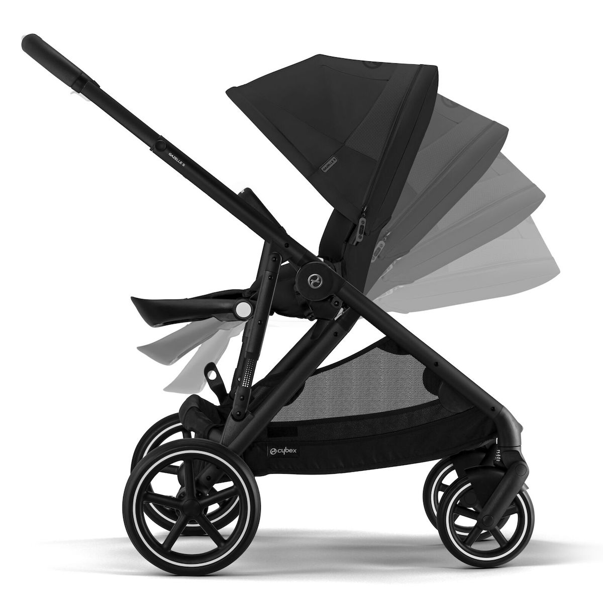 Kinderwagen GAZELLE S BLK Moon Black CYBEX blacK