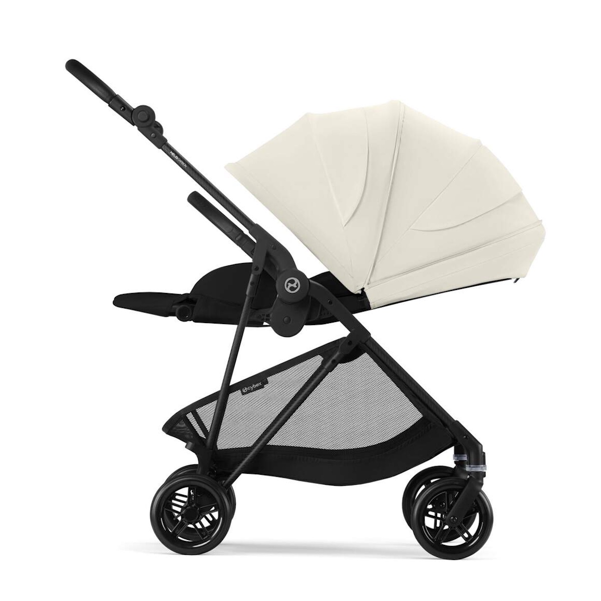 Kinderwagen MELIO Carbon B Cybex Canvas white-light beige