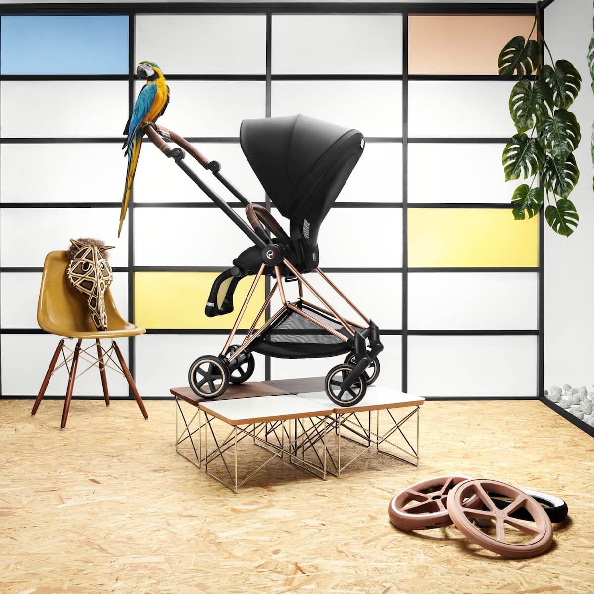 Kinderwagen Rahmen MIOS Cybex Rosegold