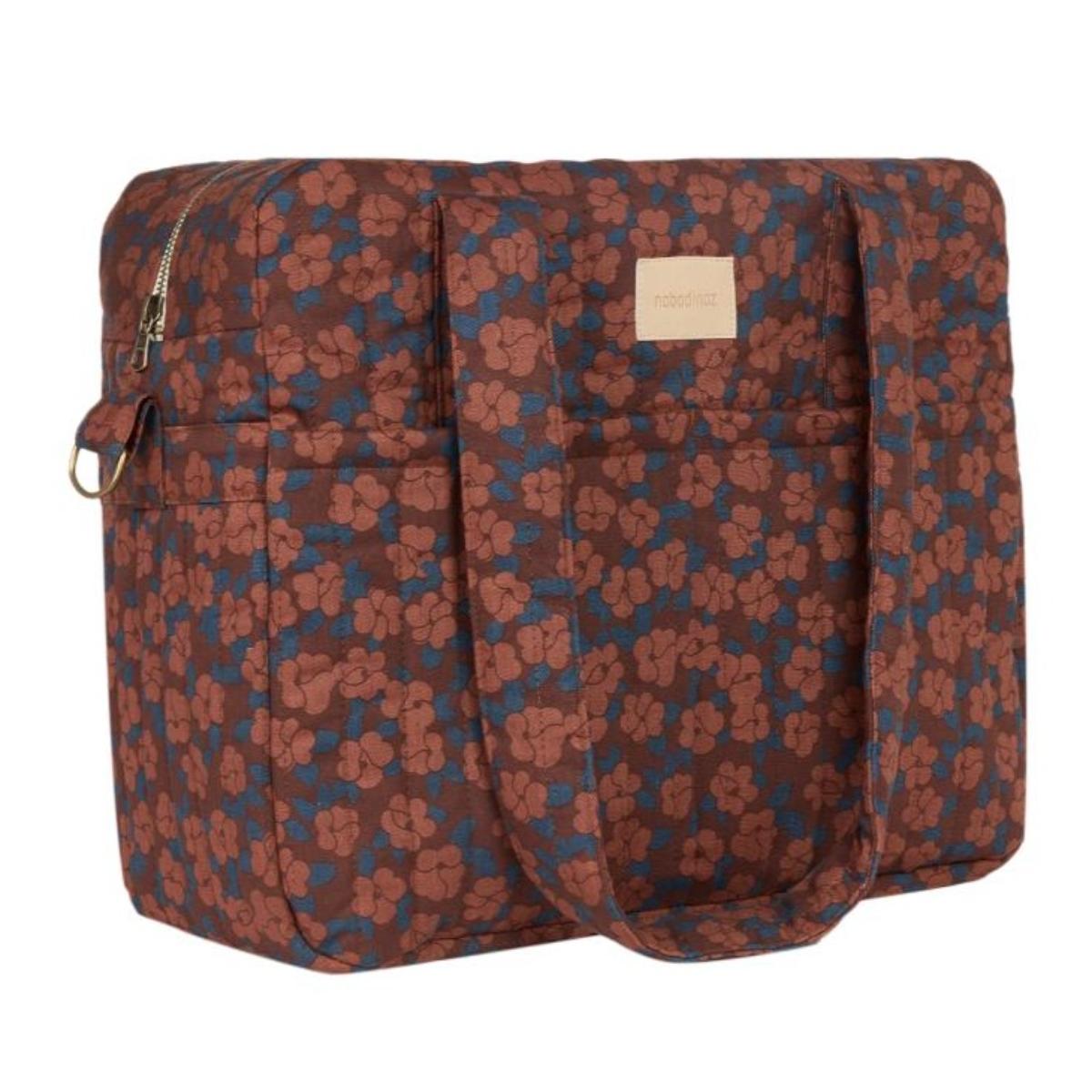 Kinderwagen TascheHYDE PARKNobodinoz maroon poppies