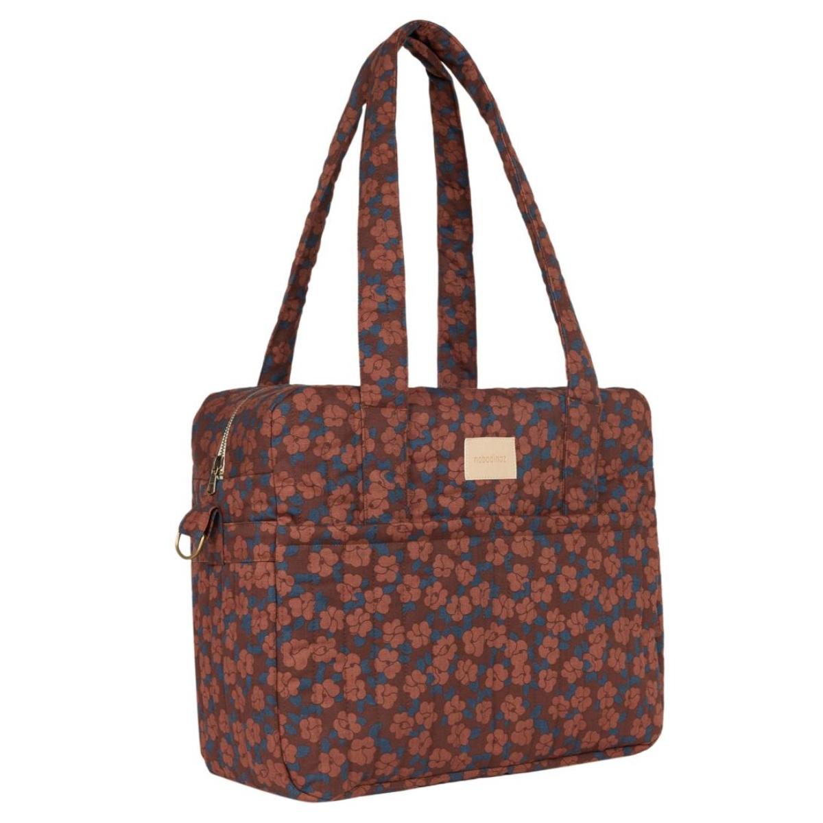 Kinderwagen TascheHYDE PARKNobodinoz maroon poppies