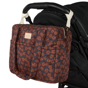 Kinderwagen TascheHYDE PARKNobodinoz maroon poppies