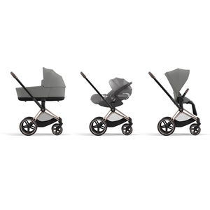 Kinderwagenaufsatz luxe PRIAM Cybex Mirage Grey