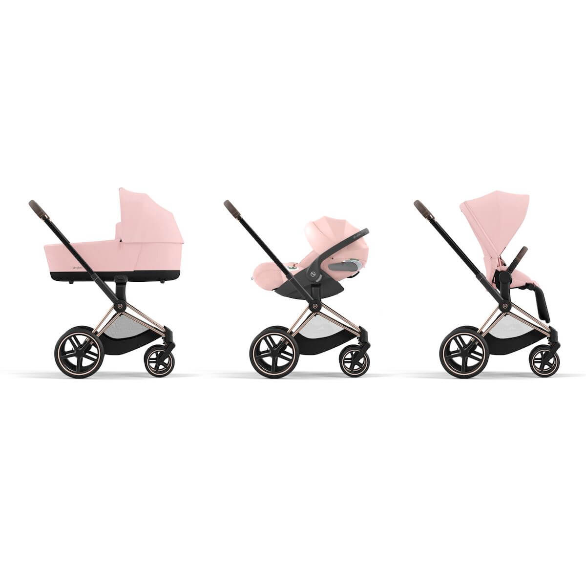 Kinderwagenaufsatz luxe PRIAM Cybex Peach Pink