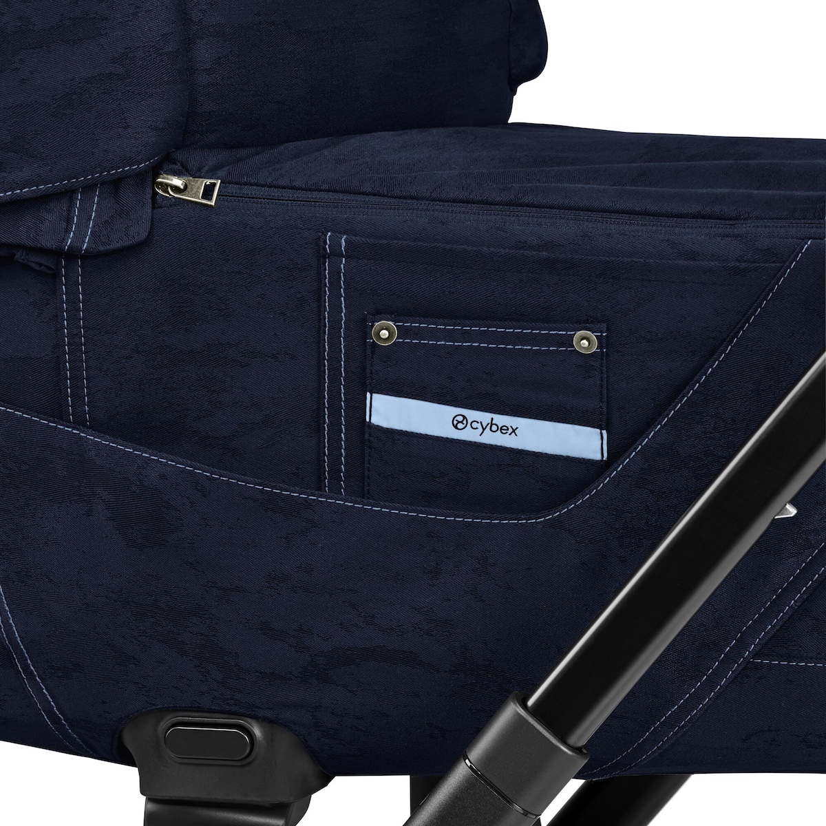 Kinderwagenaufsatz luxe PRIAM Cybex Rebellious Denim Blue