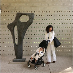 Kinderwagenfäustlinge aus Schaffell Binibamba Black milk