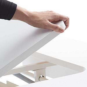 Kippbarer Kinderschreibtisch left up MOBY Flexa weiß