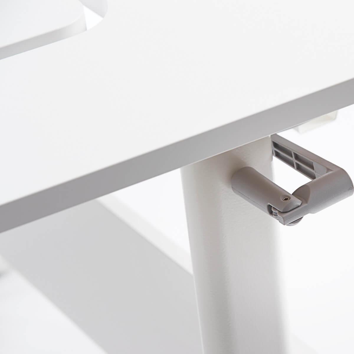 Kippbarer Kinderschreibtisch middle up MOBY Flexa weiß