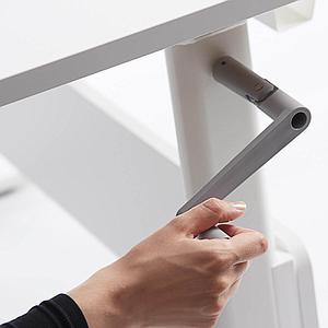 Kippbarer Kinderschreibtisch middle up MOBY Flexa weiß