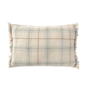 Kissen 25x40cm HANDLOOM Wouf wouf Lorena Canals blue sage