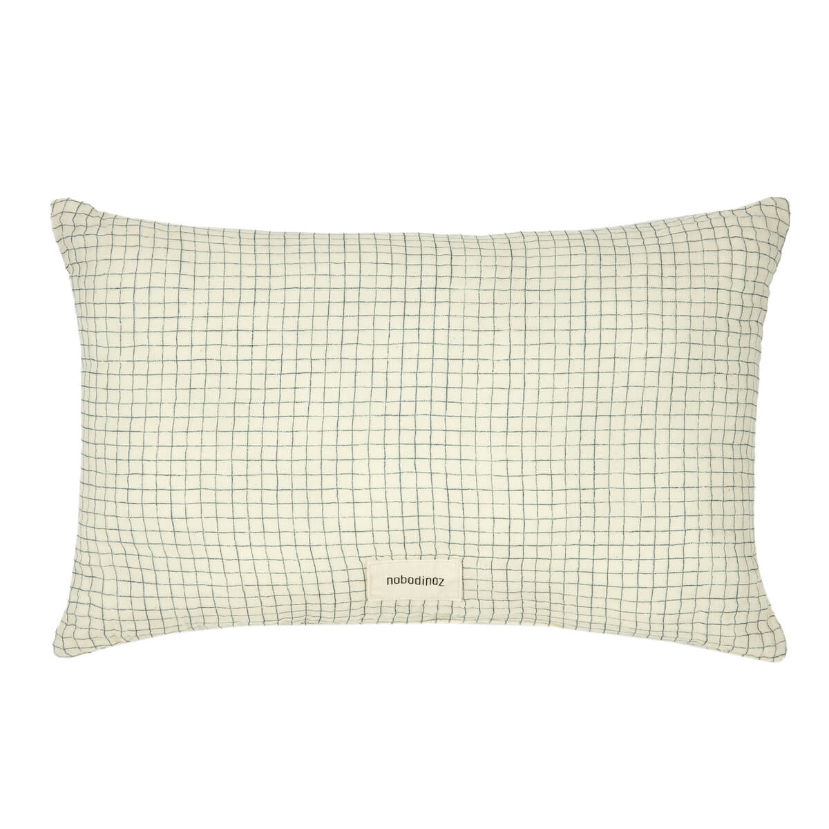 Kissen 35x23cm WABI SABI Nobodinoz blue grid