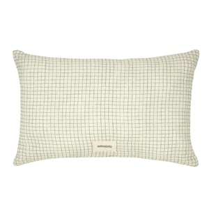Kissen 35x23cm WABI SABI Nobodinoz blue grid