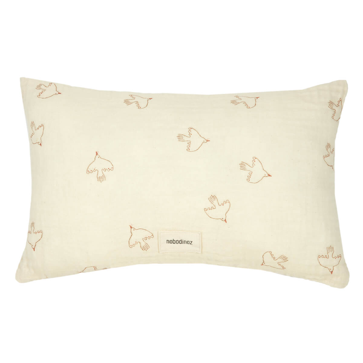 Kissen 35x23cm WABI SABI Nobodinoz brown hoshi birds