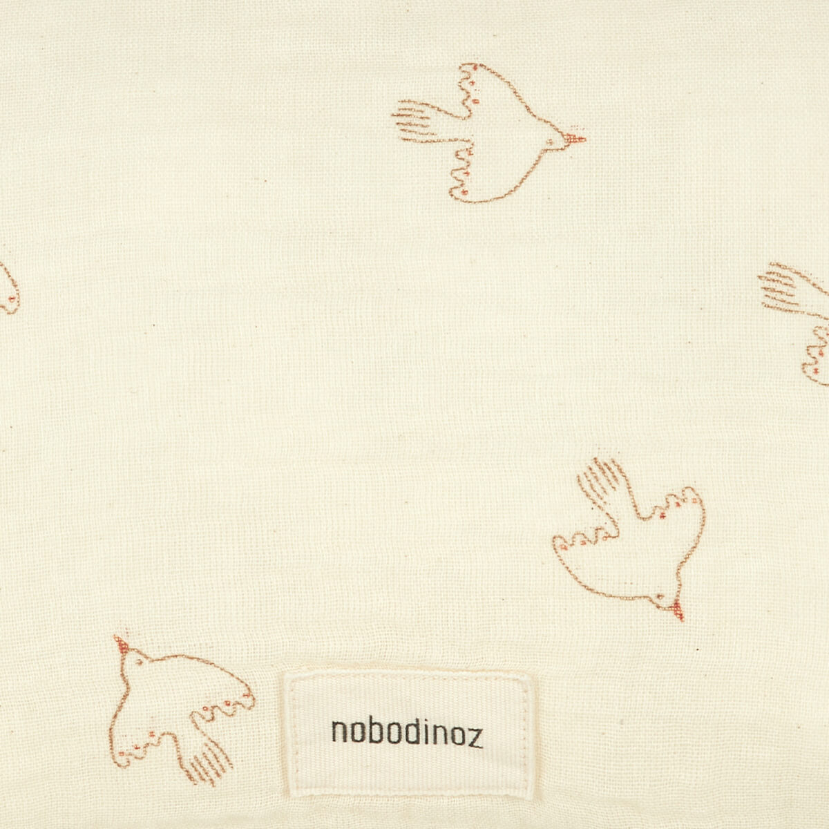 Kissen 35x23cm WABI SABI Nobodinoz brown hoshi birds
