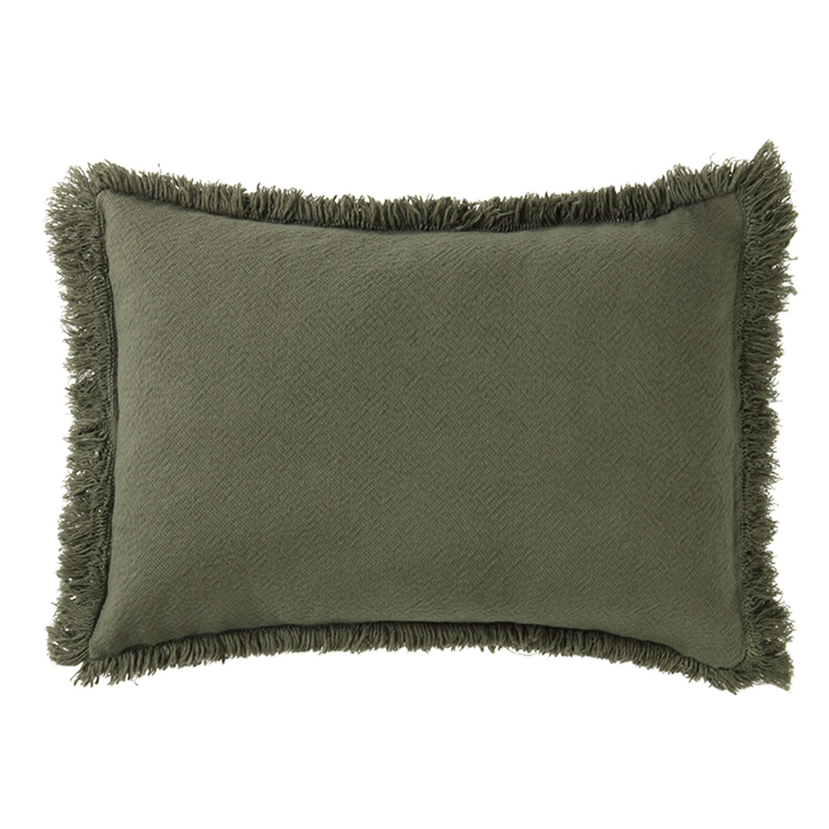 Kissen 45x30cm LANDSCAPE Nobodinoz Fringes vetiver