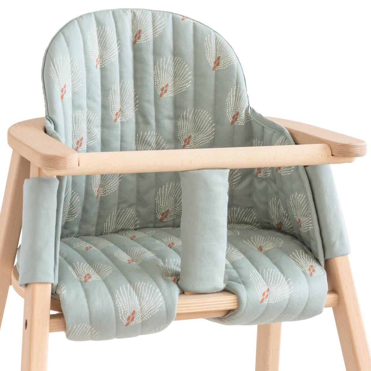 Kissen Hochstuhl GROWING GREEN Nobodinoz white gatsby-antique green