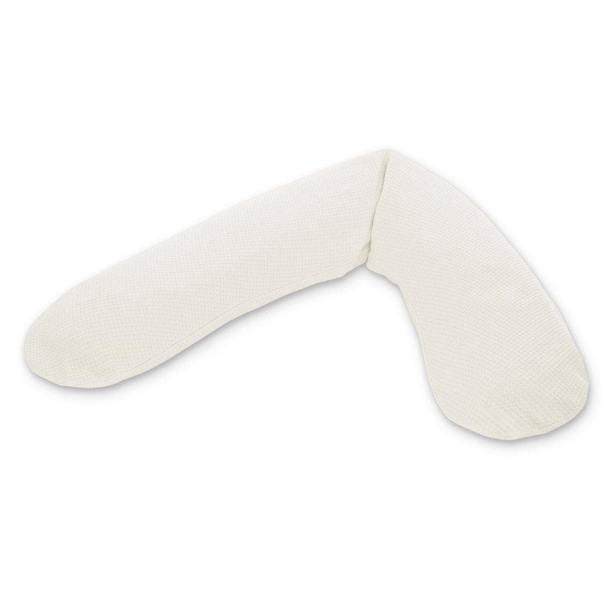 Kissen mit Bezug aus feingestrickter Baumwolle 190x40cm Theraline cream