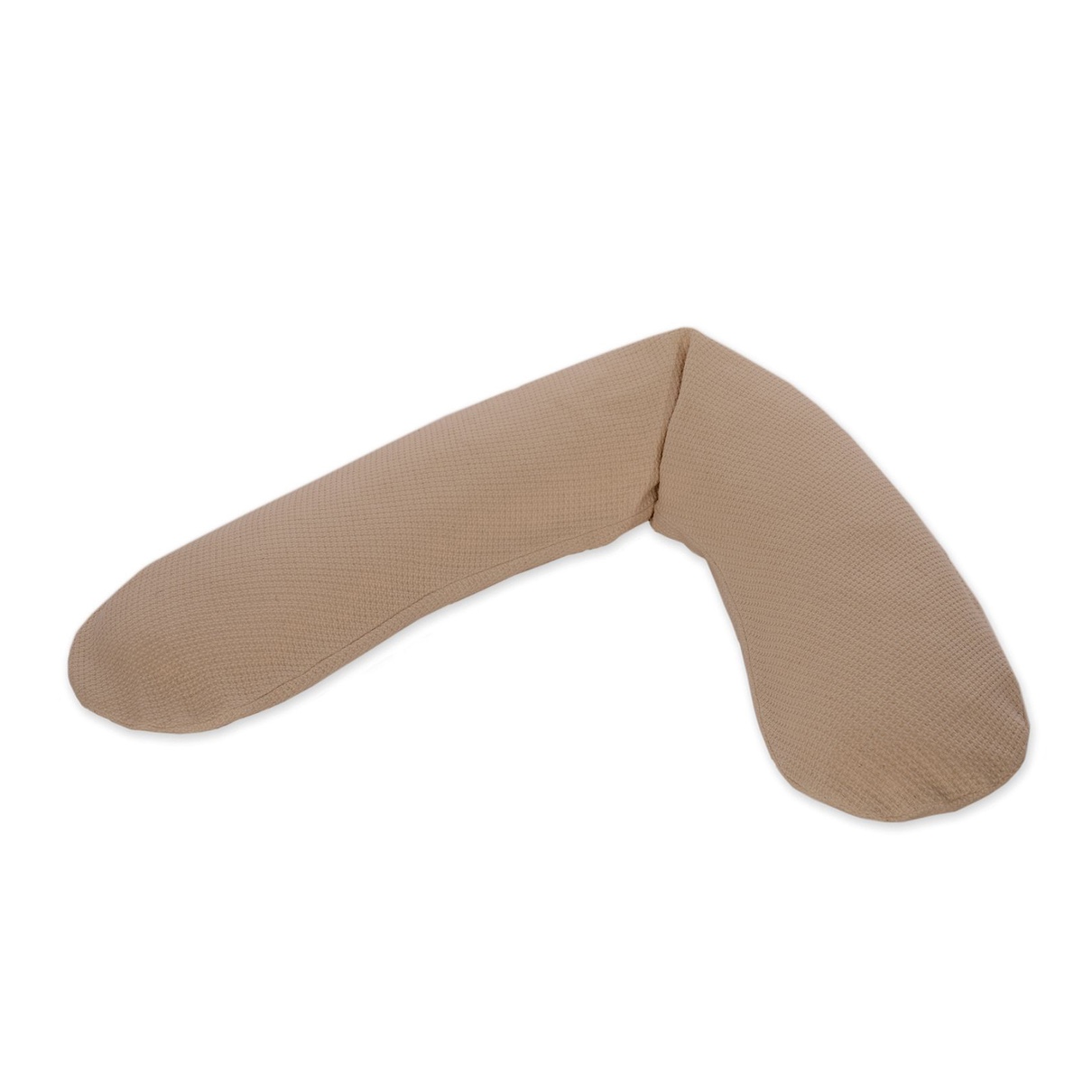 Kissen mit Bezug aus feingestrickter Baumwolle 190x40cm Theraline savannah