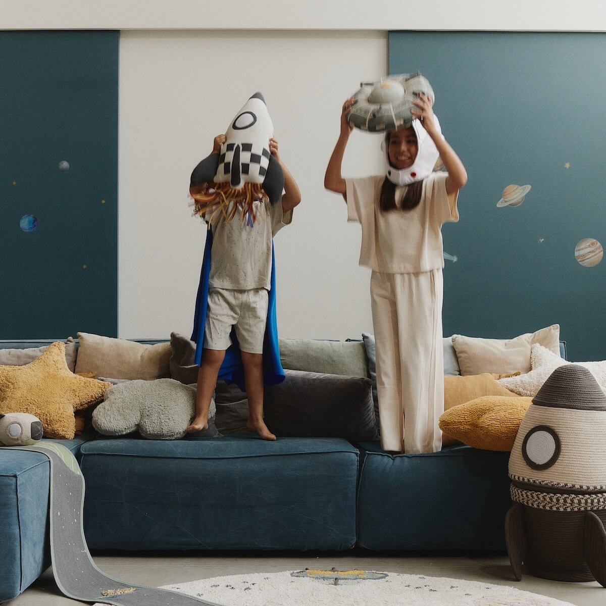 Kissen Rakete 22x41cm Lorena Canals