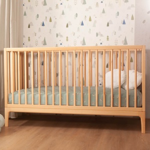 Kissen rund Mulltuchstoff DUCKS bestickt blau 30cm