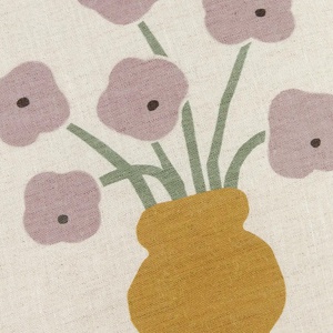Kissen VIBES 40x40cm Nobodinoz Lilac Checks Flowers