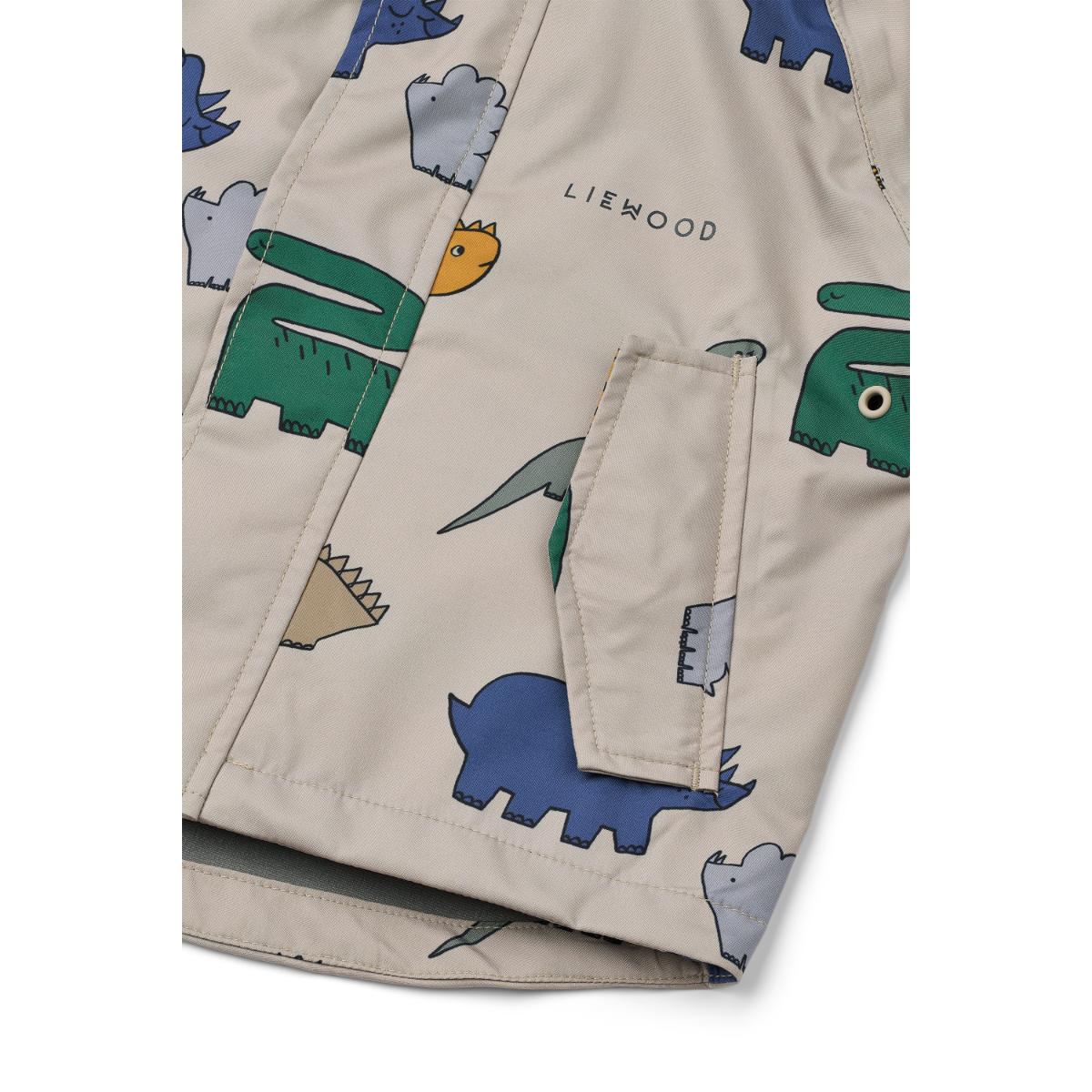 Kit de vêtements de pluie MANU 98 Liewood Dinosaurs mist
