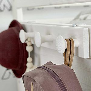 Kleiderhakenleiste für Kinderbett Lifetime weiß