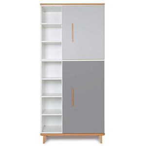 Kleiderschank 198cm 2-türig NADO manhattan grey-slate grey