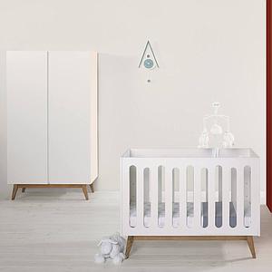 Kleiderschrank 110x198cm TRENDY Quax weiß