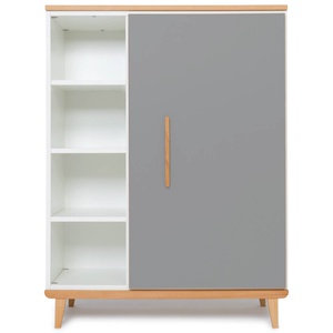 Kleiderschrank 120 cm 1-türig NADO Retro Buche slate grey