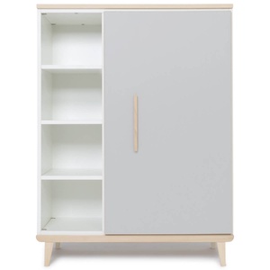 Kleiderschrank 120 cm 1-türig NADO Retro Esche manhattan grey